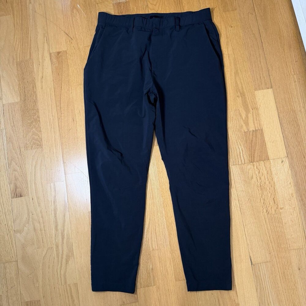 Fabletics The Only Pant Black L READ Pockets L Minimalist Preppy Athleisure Golf